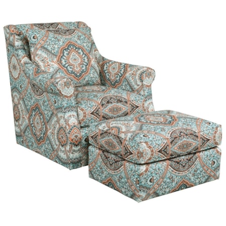 Tate Chair & Ottoman Set